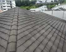 屋根：特殊セラミック　ガイナ　断熱遮熱塗料邸のBefore（施工前）の様子